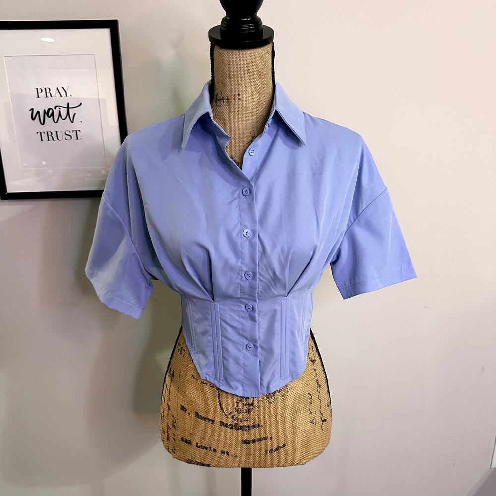 AEL Women Size S Blue Shirt